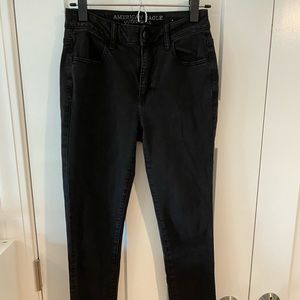 American Eagle Black Super Super Stretch Jeans
